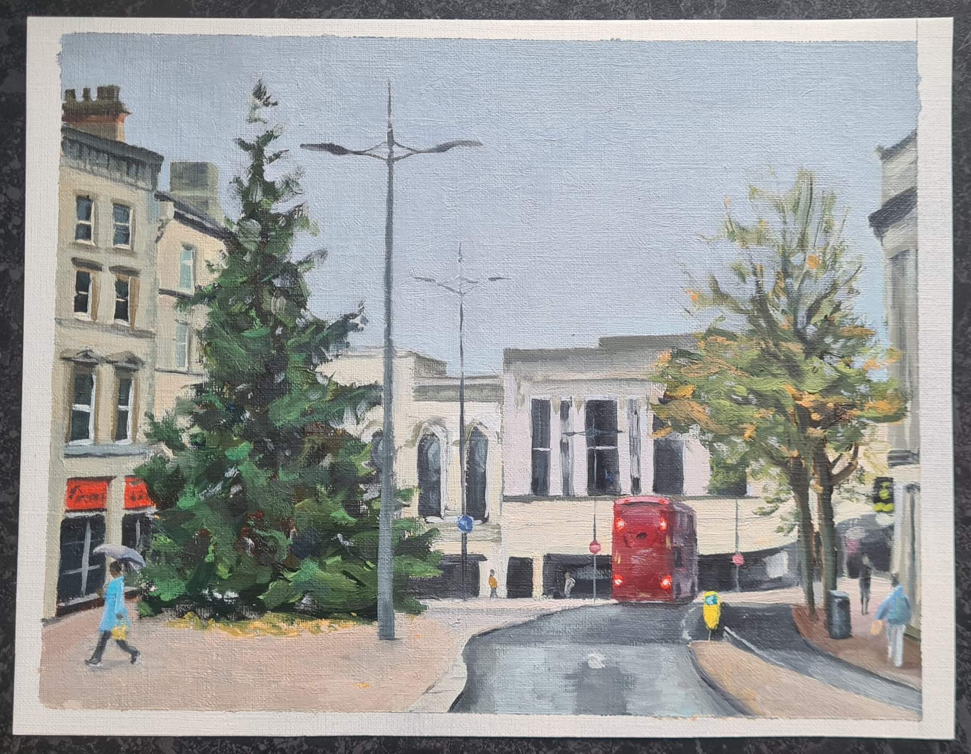 Noel Malcolm : Wolverhampton Christmas Tree and Red Bus